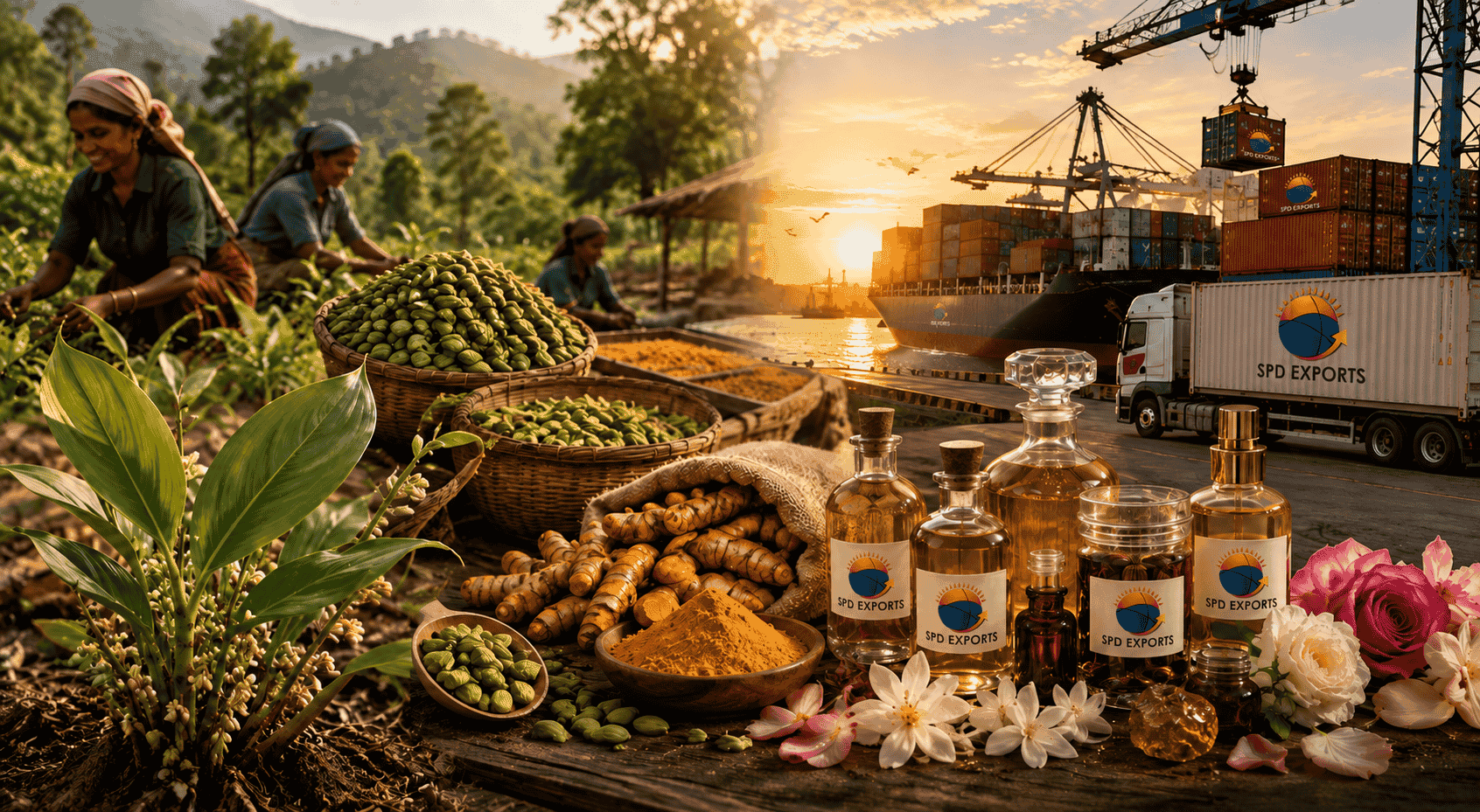 From Farm to Global Market - Premium Spices, Floral Extractions & Essential Oils